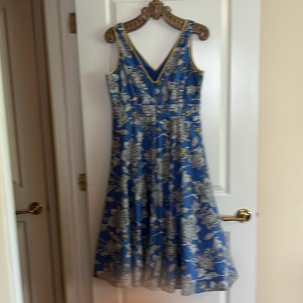 Blue print cotton sundress - Picture 3 of 7